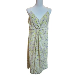 🇸🇪H&M Floral Yellow and Purple Women's Dress